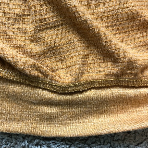 Cable & Gauge mustard yellow sleeveless wrap front shirt - Picture 5 of 7